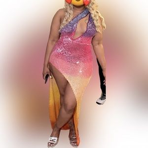 Retrofete Candice Sequin Crochet Dress